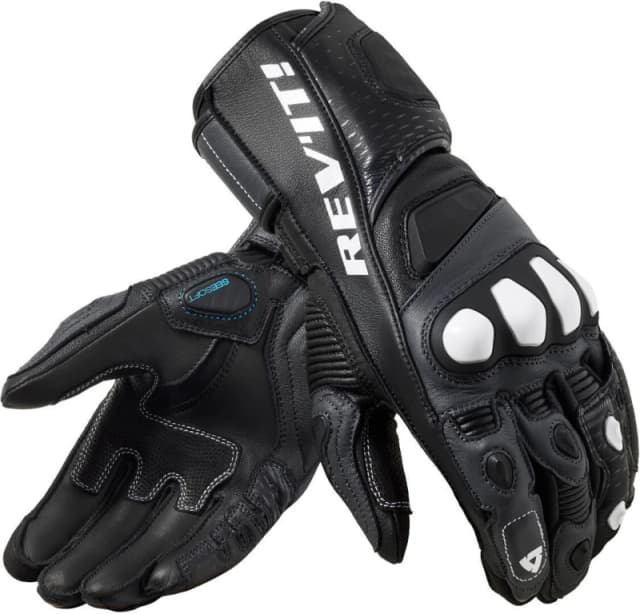 Revit Control Motorcycle Gloves, black-grey, Size M for Men