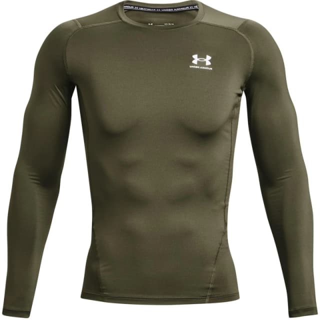 Under Armour Armour HeatGear Long Sleeve Mens - Green Green XS