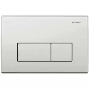 Kappa50 Dual Flush Plate - White Alpine - Geberit