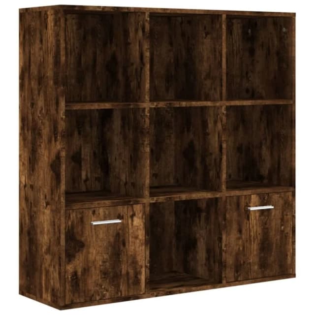 VIDAXL Book Cabinet Smoked Oak 98x30x98cm Vidaxl 8720286954300