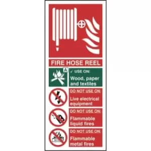 Fire Hose Reel - Sign - PVC (82 x 202mm)
