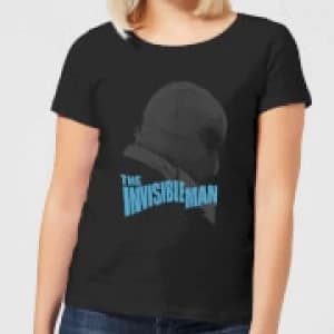 Universal Monsters The Invisible Man Greyscale Womens T-Shirt - Black
