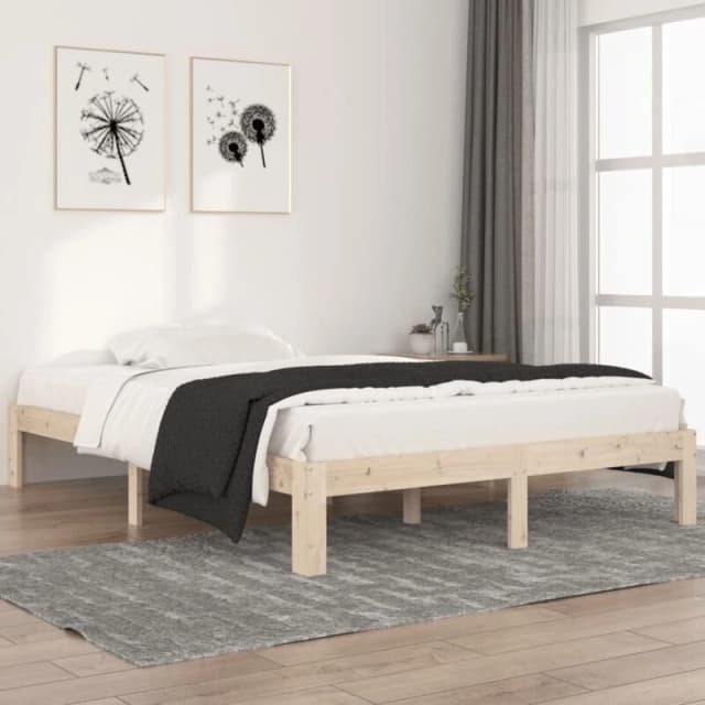 VIDAXL Bed Frame without Mattress Solid Wood Pine 140x200cm Vidaxl 8720286879160