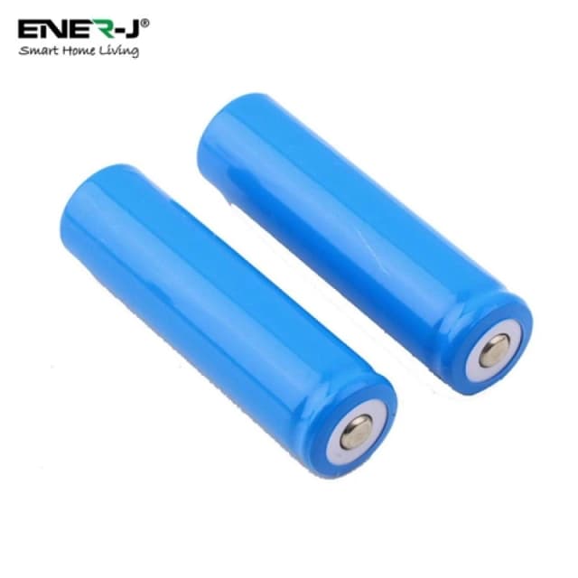 Ener-J A set of 2 Batteries (18650 Battery with 2600 mAh Capacity of each Battery) for IP Camera & Video Doorbell SHA5284 21501AWUK