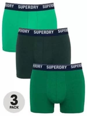 Superdry Boxer Multi Triple Pack, Multi, Size L, Men