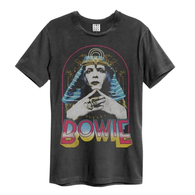 Amplified Amplified Men Sphinx David Bowie T-Shirt in Charcoal Size: Small Charcoal S Male 5063470408467