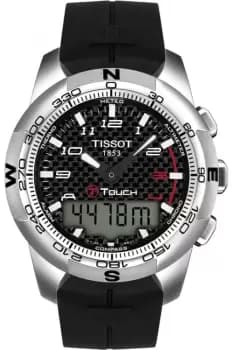 Mens Tissot T-Touch II Titanium Alarm Chronograph Watch T0474204720700