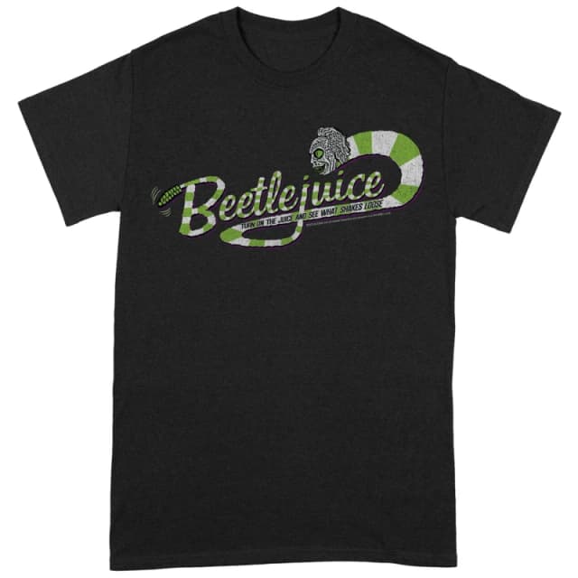 Beetlejuice Beetlejuice Men Sandworm T-Shirt in Black Size: Small Black S Male 5059958514478