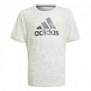 adidas BOS T Shirt Junior Girls - White/Black