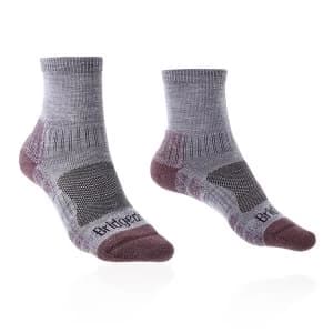 Bridgedale HIKE Lightweight Merino Performance Ankle Original Womens - Large Heather / Damson