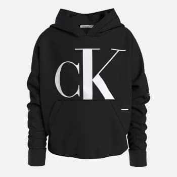 Calvin Klein Girls Mini Monogram Ck Hoodie - Black - 16 Years