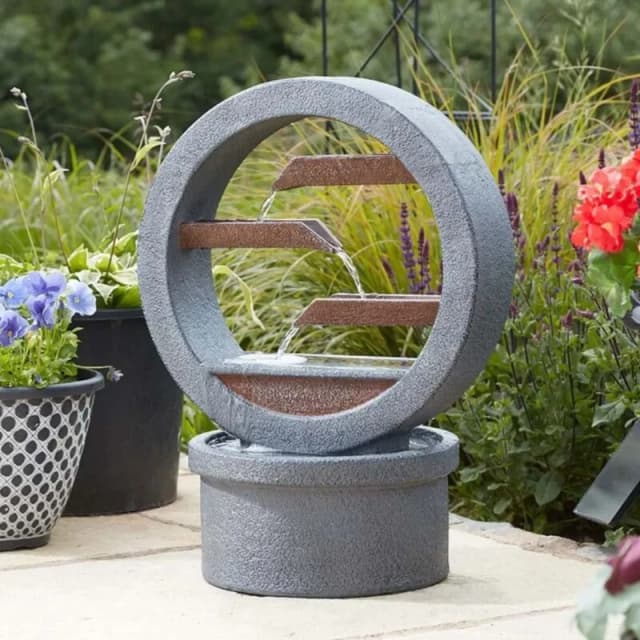 SMART GARDEN Smart Garden Solar Omega Cascade Garden Water Feature Fountain Waterfall Modern 1180004