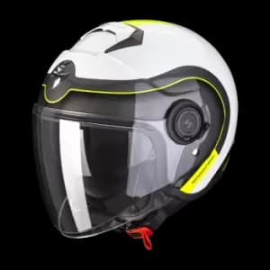 Scorpion Exo-City Roll Pearl White-Neon Yellow M