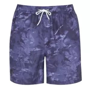 Firetrap Print Swim Shorts Mens - Blue