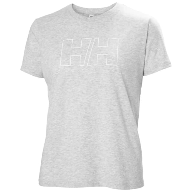 Womens T-Shirt Helly Hansen Tech Logo Gris Female L