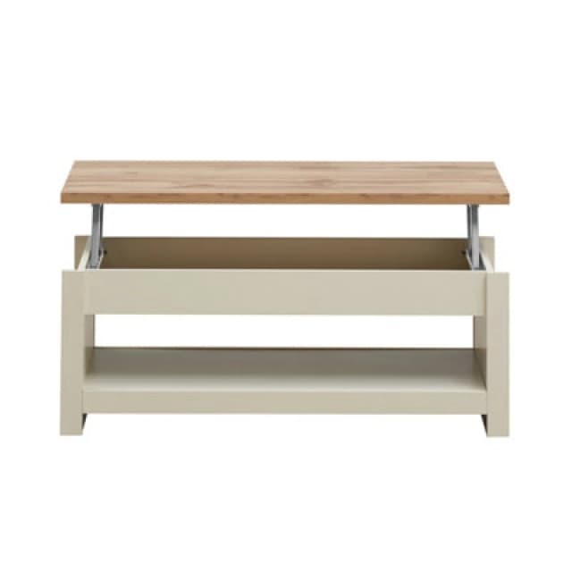 Timber Art Design Lisbon Lift Up Coffee Table Cream