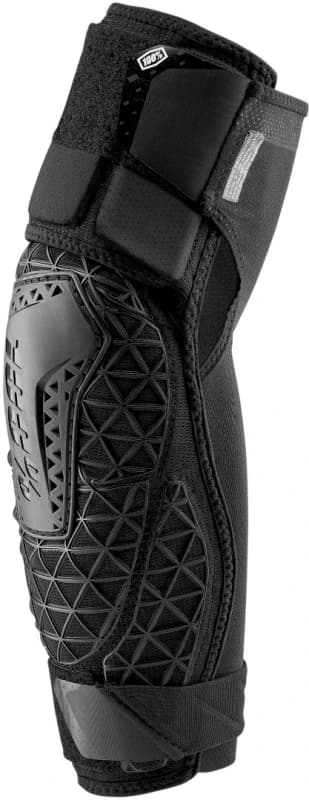 100% Surpass Elbow Protectors, black, Size M for Men