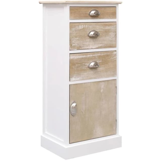 VIDAXL Side Cabinet 38x28x86cm Paulownia Wood Vidaxl 284075