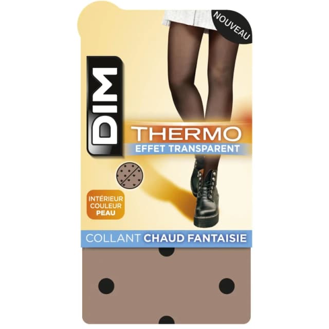 Dim Womens tights DIM Thermo Noir Female Taille 1/2