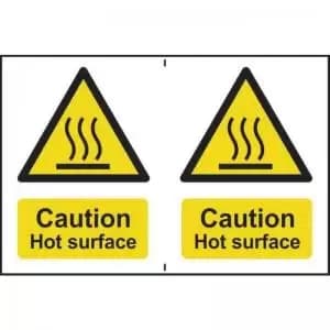 ‘Caution Hot Surface’ Sign; Self-Adhesive