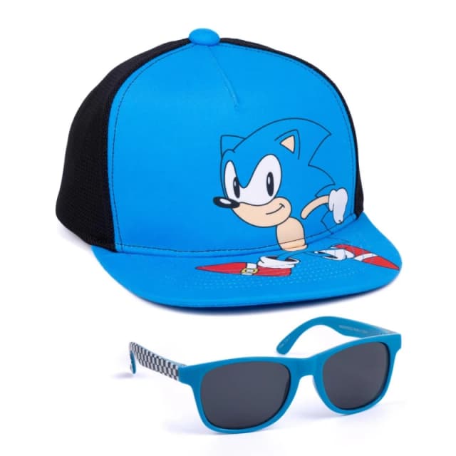 Sonic the Hedgehog Adjustable Curved Peak Cap Blue male