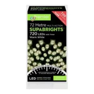Premier Decorations Supabrights 720 Warm White LED String Light Multi- Function