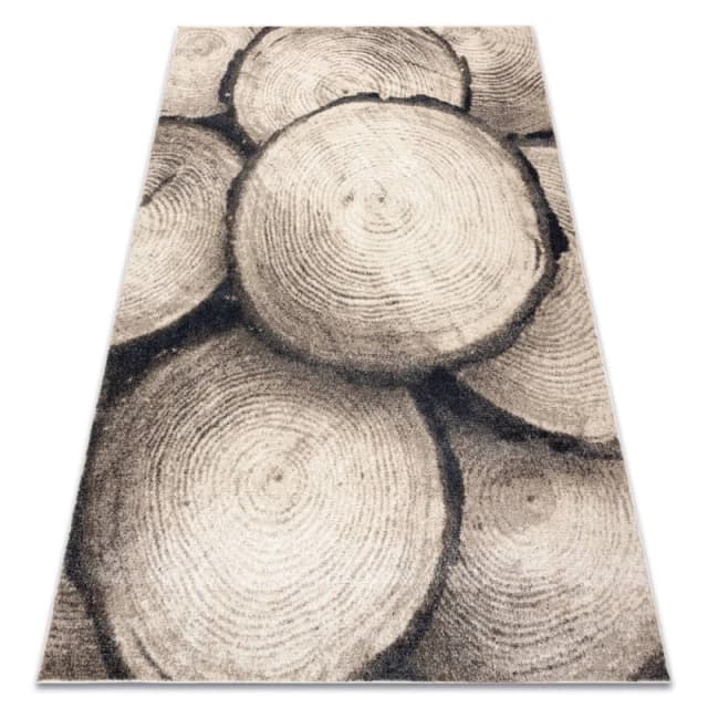 RugsX Carpet Fusion 9612 Cream / Beige - Tree Wood, Modern, Abstract 120X170 Cm
