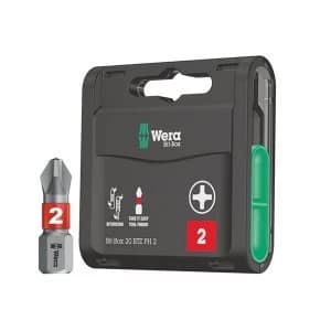 Wera Bit-Box 20 BiTorsion Bits PH2 x 25mm, 20 Piece