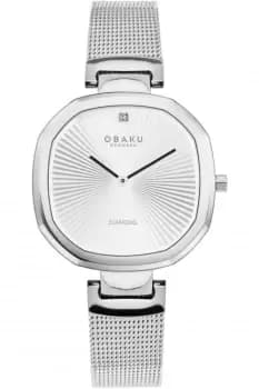 Ladies Obaku Brilliant Steel Watch V277LXCIMC