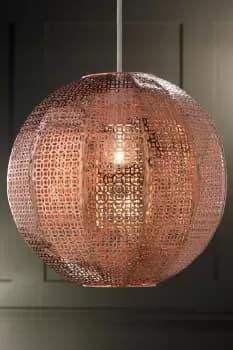 Cadiz Ball Easy-Fit Metal Shade - Orange - Abstract