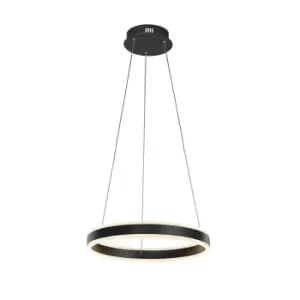 Helia Integrated LED Pendant Ceiling Light Matt Black 3000K