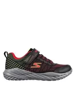 Skechers Nitro Sprint Trainer, Black, Size 1.5 Older