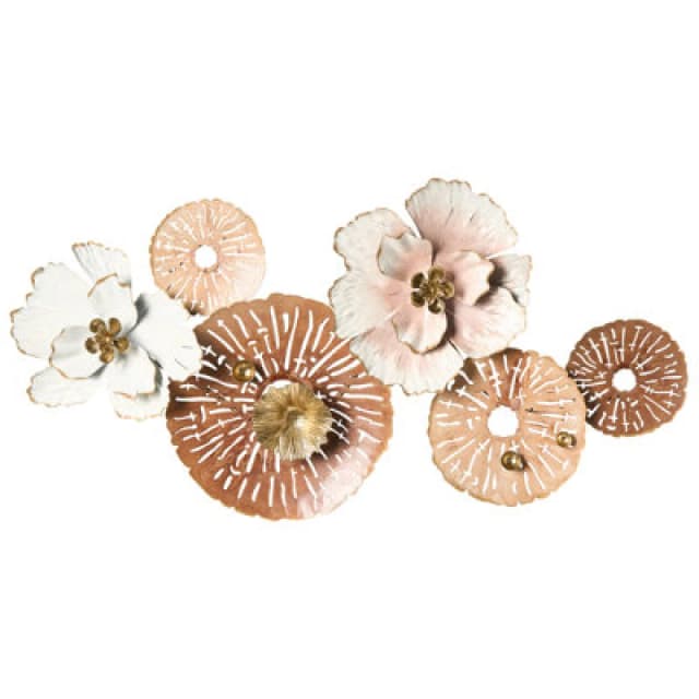 Beliani Wall Decor Flower Gadolinium Metal 45cm Multicolour