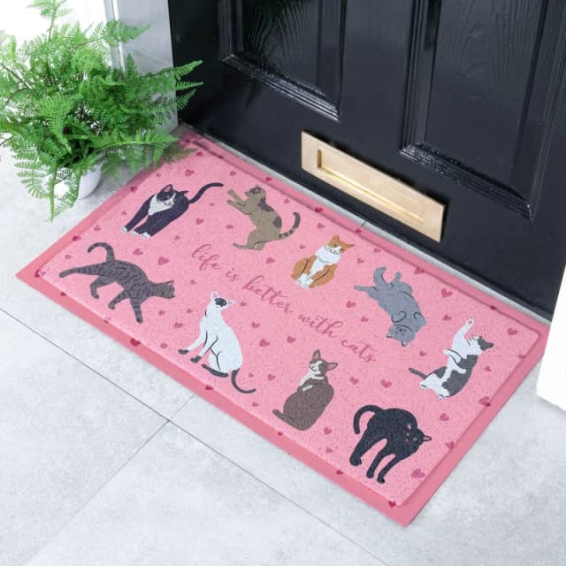 Native Natural Life Is Better With Cats Doormat (70 X 40Cm)