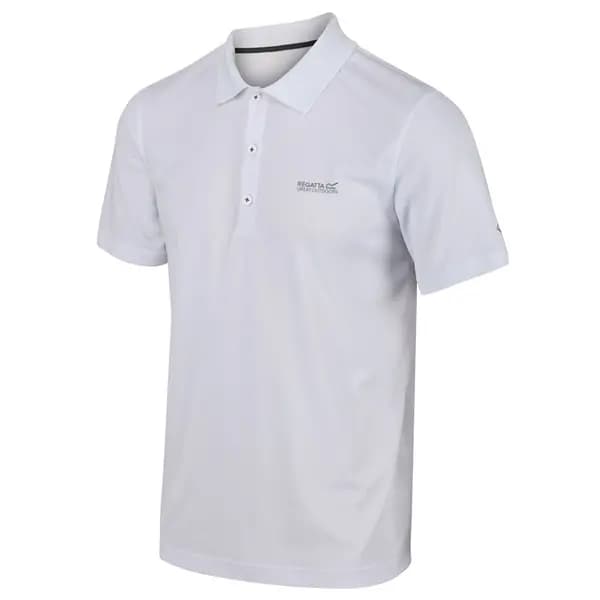 Regatta Mens Maverick V Quick Drying Wicking Polo Shirt M - Chest 39-40' (99-101.5cm) White REG199-900-M