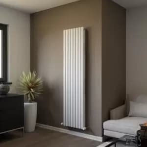 Ximax Fortuna Duplex White Vertical Designer Radiator, (W)472mm X (H)1800mm