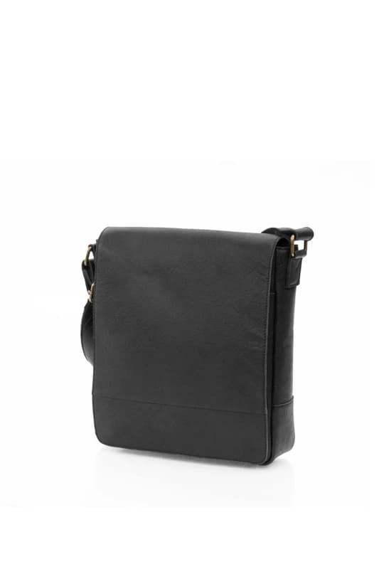 PRIMEHIDE 'Rica' Leather Small Messenger Bag Black male