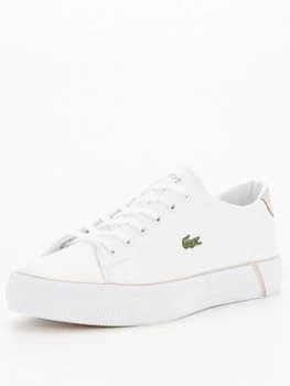 Lacoste Gripshot Baseline Trainer - White, Size 3, Women