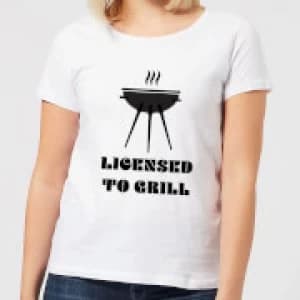 Licensed to Grill Womens T-Shirt - White - 3XL