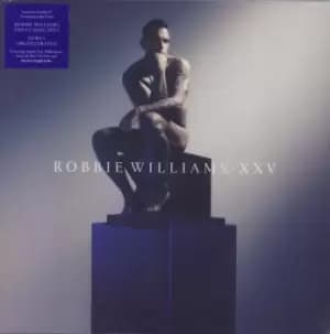 Robbie Williams XXV - Retail Exclusive Transparent Blue Vinyl - Sealed 2022 UK 2-LP vinyl set 194399218518