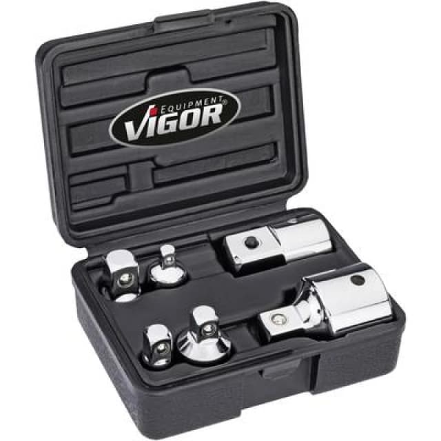 Vigor Vigor V1293 Bit adpter set Drive (screwdriver) 1/4 (6.3 mm), 3/8 (10 mm), 1/2 (12.5 mm), 3/4 (20 mm) 1 Set V1293