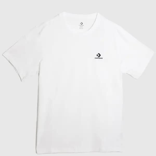 Converse go to embroidered star t-shirt in white White Med