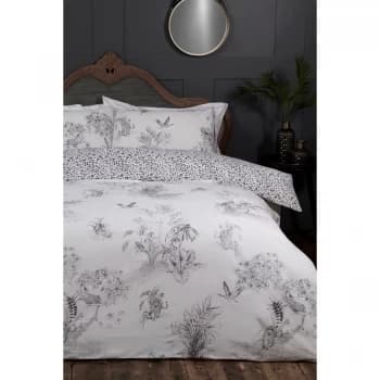 Sleepdown Jungle Duvet Set Grey King 52% Polyester, 48% Cotton
