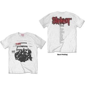 Slipknot - Iowa Track List Unisex Large T-Shirt - White