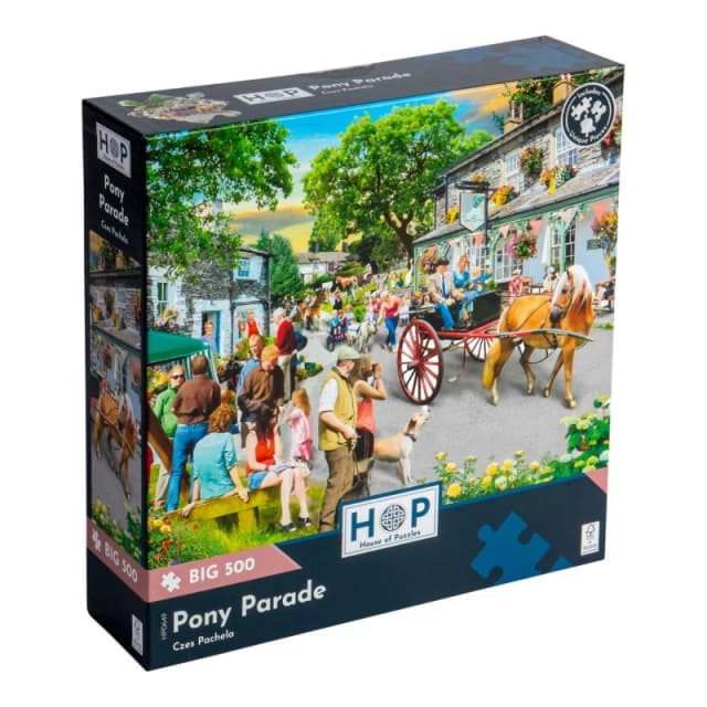 The House Of Puzzles Pony Parade, BIG 500 Piece Jigsaw Puzzle Multi unisex