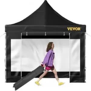 VEVOR 10 x 10 FT Pop Up Canopy Tent, Outdoor Patio Gazebo Tent with Removable Sidewalls and Wheeled Bag, UV Resistant Waterproof Instant Gazebo Shelte