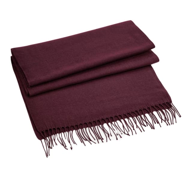 Beechfield Beechfield Men Classic Woven Scarf in Burgundy Burgundy One Size Male 5063238393677