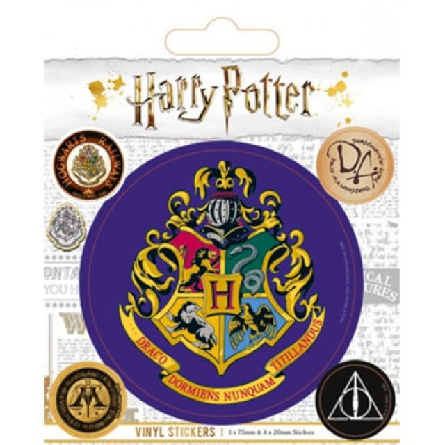 Harry Potter Vinyl Hogwarts Stickers (Pack of 5) Multi unisex