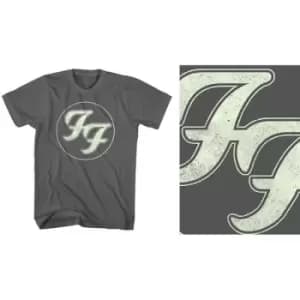 Foo Fighters - Gold FF Logo Unisex XX-Large T-Shirt - Grey