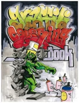 Graffiti Coloring Book. Paperback